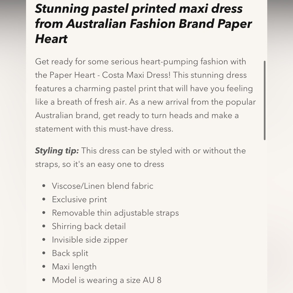 Paper Heart Maxi Dress - Picture 5 of 11